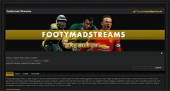 Desktop Screenshot of footymadstreams.com